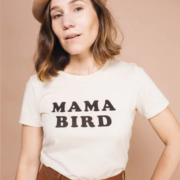 T-shirt Mama Bird para Mulher - Wishirt T-shirts